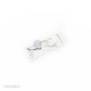 Cute White Color Shoes Shaped Zinc Alloy Key Chain Portable Key Ring