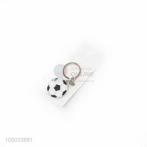 Simple Style Football Shaped Zinc Alloy Key Chain Portable Key Ring