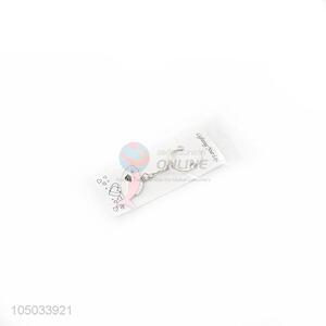 Portable Pink Color Cartoon Fish Shaped Zinc Alloy Key Chain Portable Key Ring