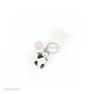 Portable Cartoon Cute Fat Panda Shaped Zinc Alloy Key Chain Portable Key Ring