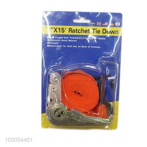 Wholesale custom 100% polyester webbing ratchet tie down set