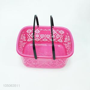 Small Size Hollow Out Rose Red Storage Basket