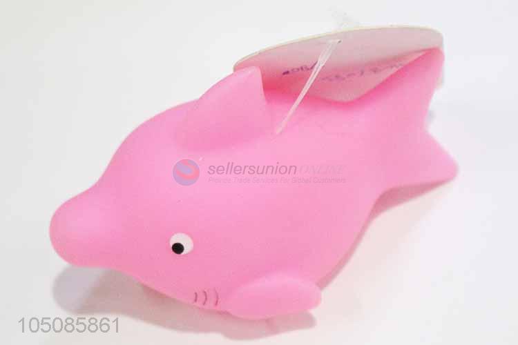 Recent design vinyl dolphin shape dog toy