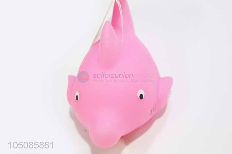 Recent design vinyl dolphin shape dog toy