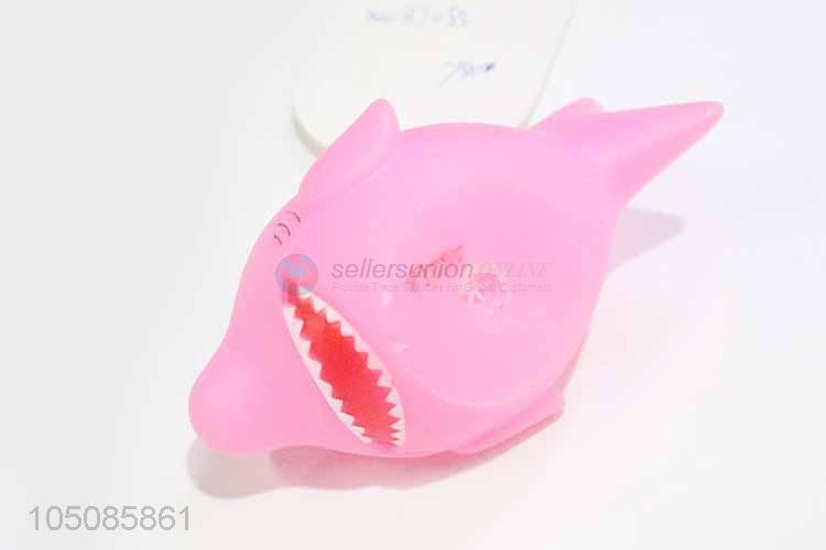 Recent design vinyl dolphin shape dog toy
