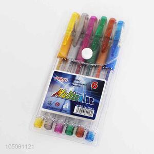 6Pcs/Set Colorful Plastic Gel Ink Pen