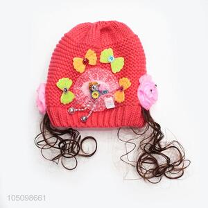 Very Popular Winter Child Hat With Braid Cartoon Cap