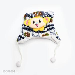 Promotional Gift Kids Winter Baby Hats Cartoon Monkey Thick Warm Children Hats