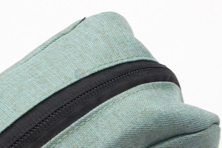 Portable Cosmetic Bag Green Color Make Up Bag for Women