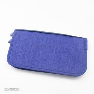 Promotional Low Price Blue Color Card Bills Bags Card Holder