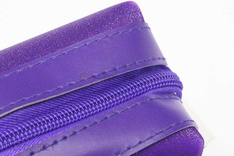Personalized Purple Color Makeup Handbag Organizer Lady Toiletry Wash Bag