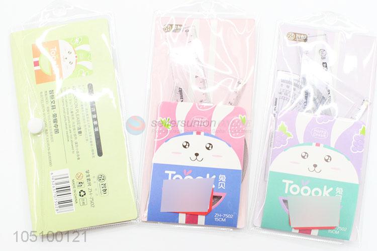 Gift Measuring Cartoon Packing Plastic Straight Ruler Students Tools