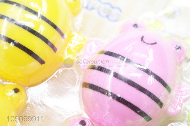 Four Colors Cartoon forg Shaped Pencil Sharpener for Student Stationery Gift