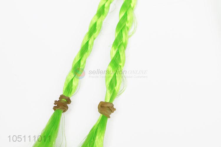 Hot Selling Head Wear Girls Hair Band Accessories with Green Braid