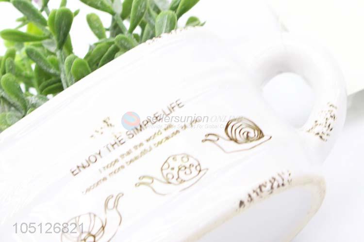 Hot Competitive Price Plastic Grass Potted Plant Set Artificial Flowers Bonsai