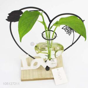 Promotional Custom Miniature <em>Metal</em> Crafts Iron Flower Pot Shape Landscape <em>Ornaments</em>