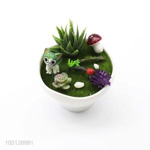 Best Selling 1 Set Vase + Flower Artificial Potted Plants Small Bonsai