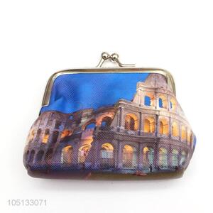 Beautiful Buildings Printing PU Leather Bag Wallets Cute Coin Purse