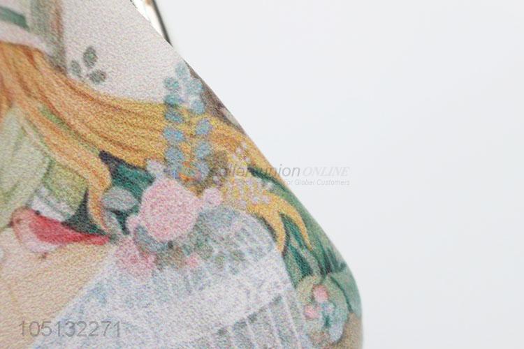Latest Design Cartoon Girls Printed PU Leather Coin Purse for Ladies