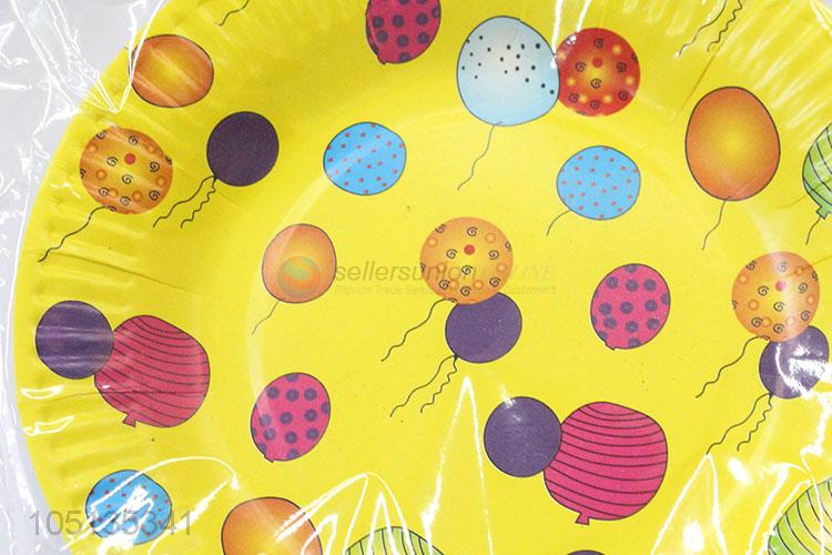 China Wholesale 10pcs 7inch Children Happy Birthday Paper Plate for Cake