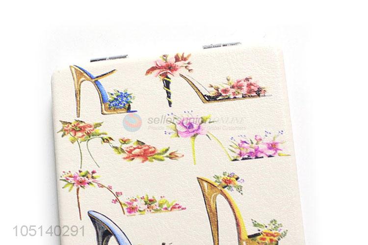China Supply Portable Make-up Double Sided Folding Handheld Mirrors