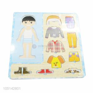Colorful Creative Design Jigsaw Puzzle Boy Switch Clothes Board
