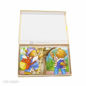 Portable 4 Layers <em>Wood</em> <em>Puzzles</em> Jigsaw Puzzle for Child