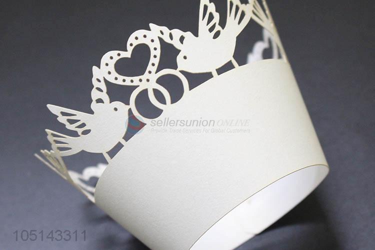 Factory sales laser cut decorative cakecup