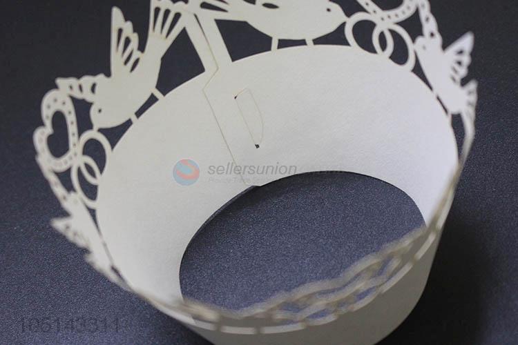 Factory sales laser cut decorative cakecup