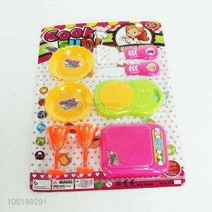 New arrival promotional plastic kids play set <em>cook</em> set toy