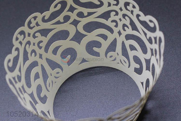 Best selling wedding favor party supplies laser cut cup cake wrappers