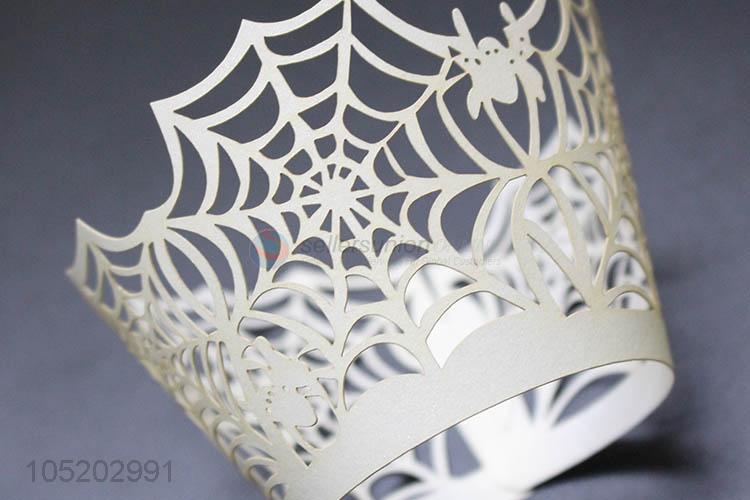 Wholesale low price wedding favor party supplies laser cut cup cake wrappers