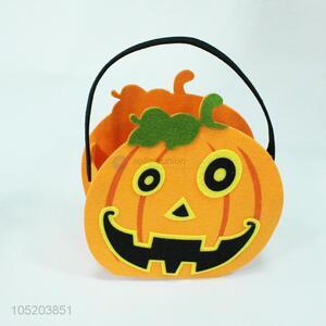 Good quality festival supplies Halloween pumpkin shape candy bag