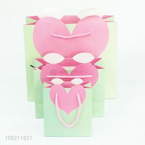 Cheap Paper Gift Bag Heart Design Hand Bag