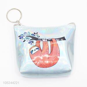 Wholesale custom mini pu printed laser coin wallet