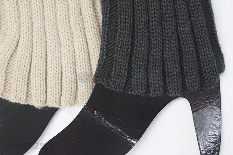 Premium quality women 2 colors knitted leg warmer