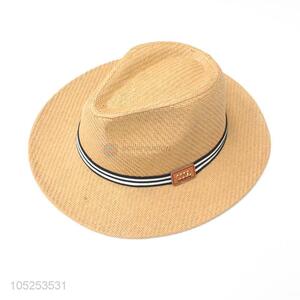 Hot Sale Summer Paper Straw Hat Adult Fedora Hat