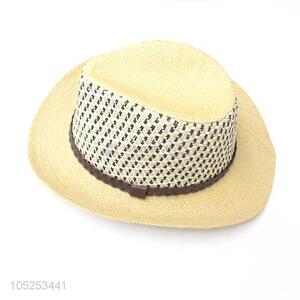 New Design Paper Straw Hat Fedora Billycock Hat