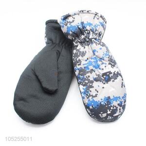 High sales men camouflage velet winter warm gloves gloves