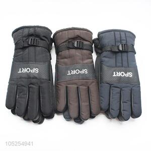 Professional manufacturer men velet winter warm gloves gloves
