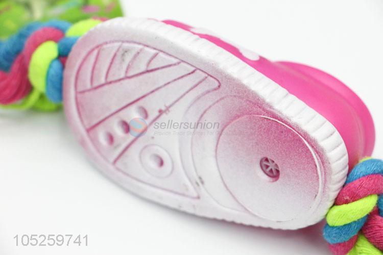 Factory Sales Shoe Shape Vinyl Toy for Pet