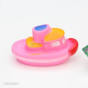 Special Design Pink Boat Vinyl Toy for Pet