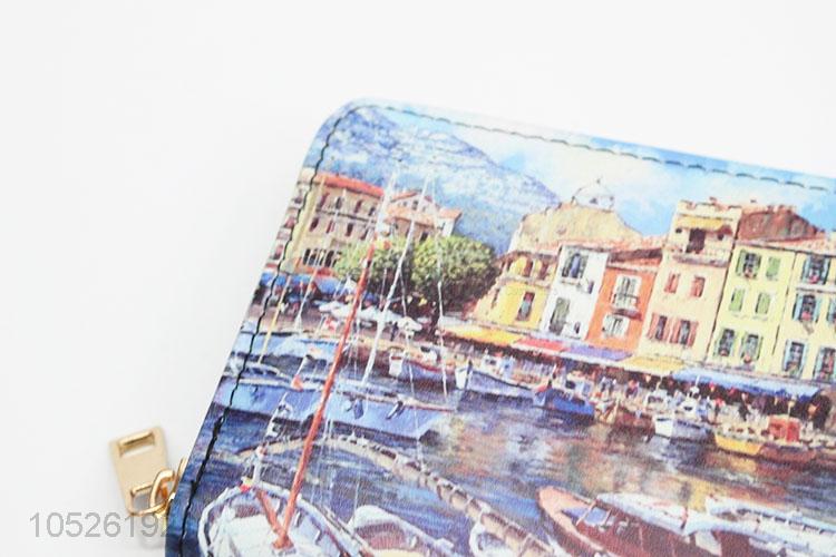 Beautiful Landscape PU Leather Wallet Long Clutch Wallet