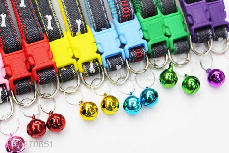 Factory Direct Supply Hot Selling Cute Bell Adjustable Pet Collars