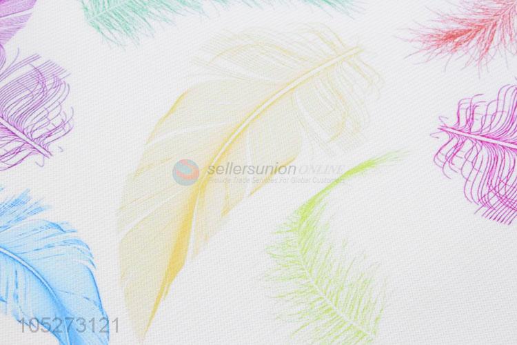 Wholesale Colorful Feather Printed Cool Waterproof Table Pad