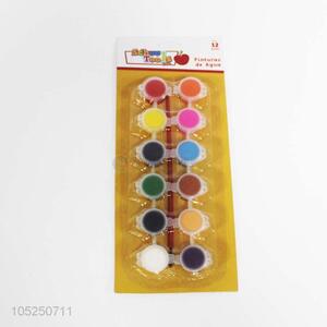 Professional solid watercolor paint set 12 colors