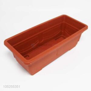 Wholesale brick red plastic flowerpot