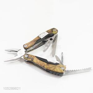 Low price stainless steel outdoor multifunctional survival pocket folding pliers