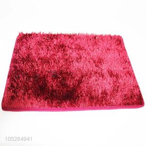 Wholesale soft wine red polyester door mat