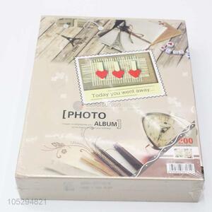 Eco-Friendly Hardcover Wedding Photo Album with Paste Inside Pages